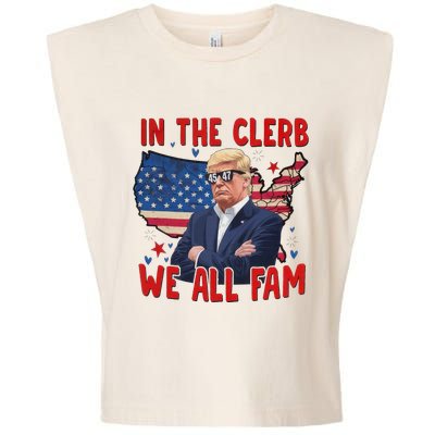 Trump 2024 In The Clerb We All Fam 45 47 Garment-Dyed Women's Muscle Tee