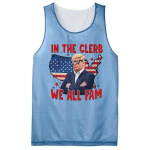 Trump 2024 In The Clerb We All Fam 45 47 Mesh Reversible Basketball Jersey Tank