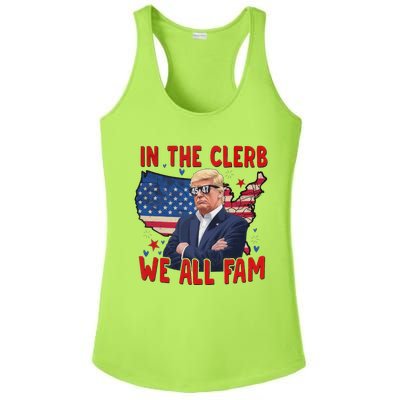 Trump 2024 In The Clerb We All Fam 45 47 Ladies PosiCharge Competitor Racerback Tank