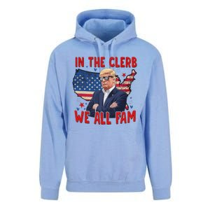 Trump 2024 In The Clerb We All Fam 45 47 Unisex Surf Hoodie