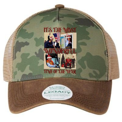 Trump 2024 ILl Be Home For Christmas Legacy Tie Dye Trucker Hat