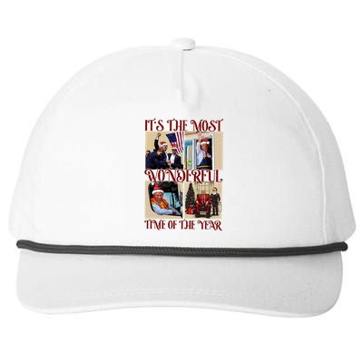 Trump 2024 ILl Be Home For Christmas Snapback Five-Panel Rope Hat