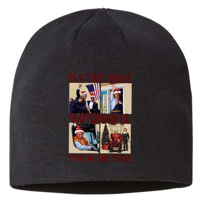 Trump 2024 ILl Be Home For Christmas Sustainable Beanie