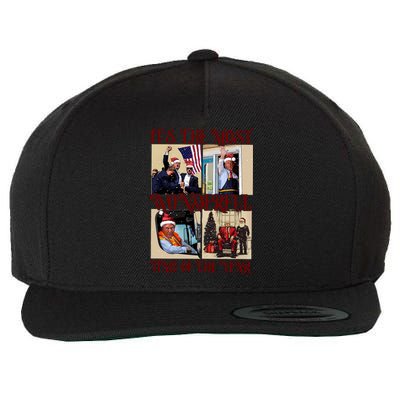 Trump 2024 ILl Be Home For Christmas Wool Snapback Cap