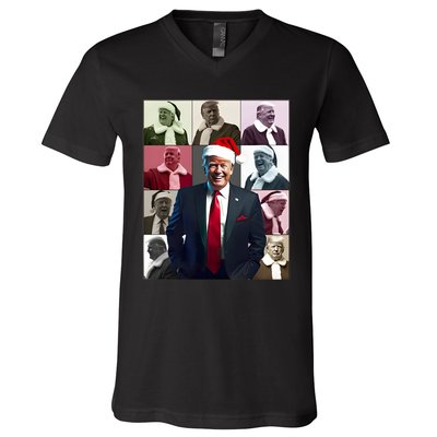 Trump 2024 ILl Be Home For Christmas V-Neck T-Shirt