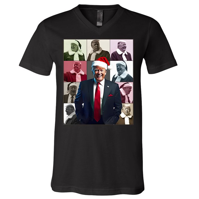 Trump 2024 ILl Be Home For Christmas V-Neck T-Shirt