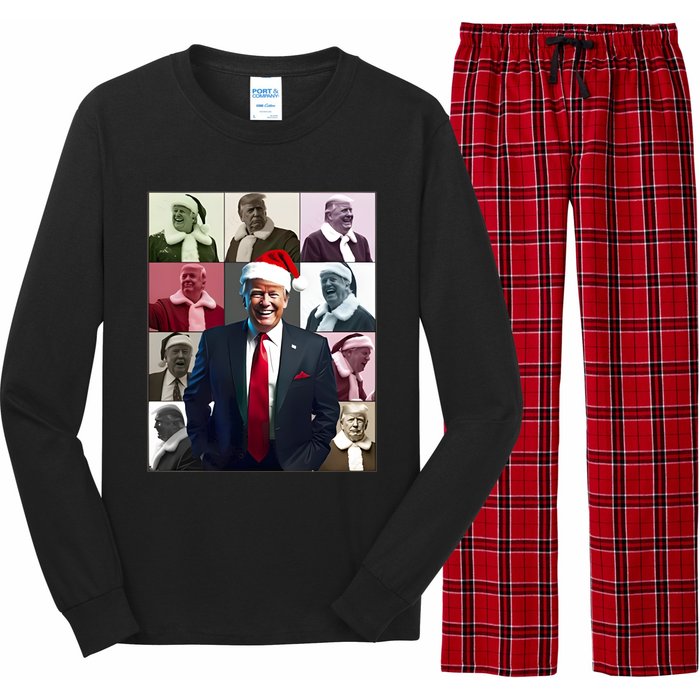 Trump 2024 ILl Be Home For Christmas Long Sleeve Pajama Set