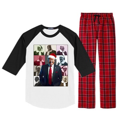 Trump 2024 ILl Be Home For Christmas Raglan Sleeve Pajama Set