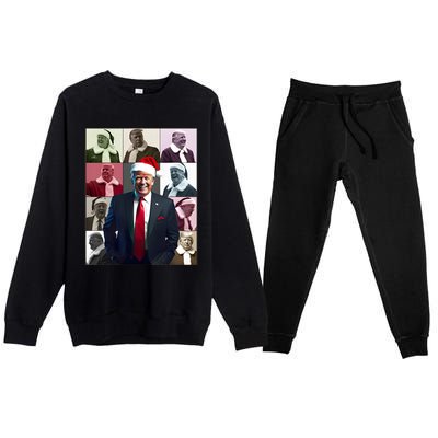 Trump 2024 ILl Be Home For Christmas Premium Crewneck Sweatsuit Set