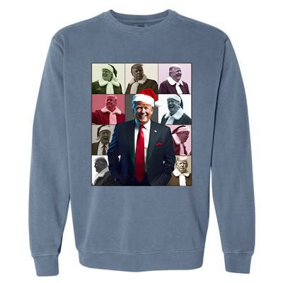 Trump 2024 ILl Be Home For Christmas Garment-Dyed Sweatshirt