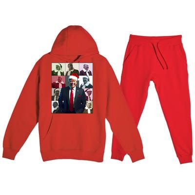 Trump 2024 ILl Be Home For Christmas Premium Hooded Sweatsuit Set