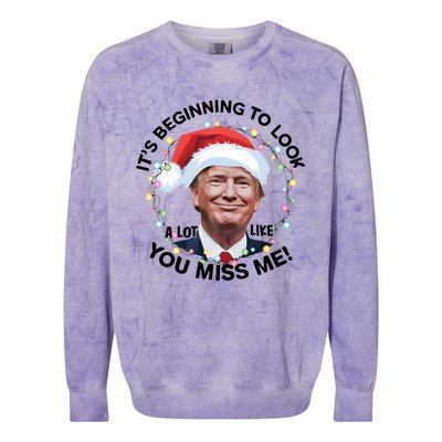 Trump 2024 ILl Be Home For Christmas Colorblast Crewneck Sweatshirt