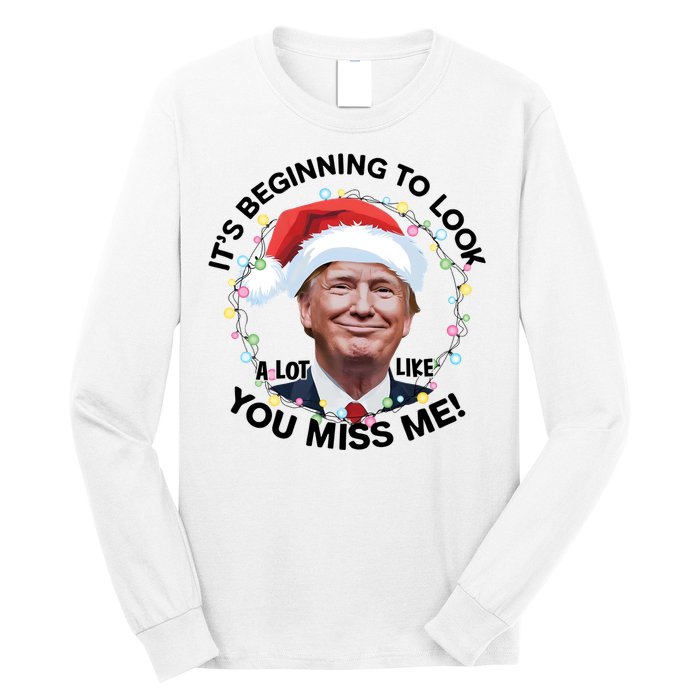 Trump 2024 ILl Be Home For Christmas Long Sleeve Shirt