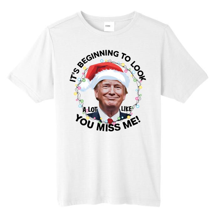 Trump 2024 ILl Be Home For Christmas Tall Fusion ChromaSoft Performance T-Shirt