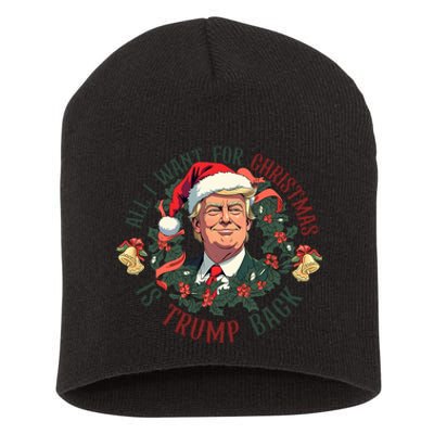 Trump 2024 ILl Be Home For Christmas Short Acrylic Beanie