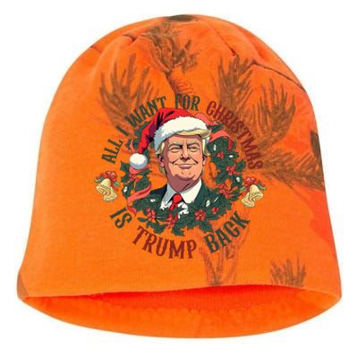 Trump 2024 ILl Be Home For Christmas Kati - Camo Knit Beanie