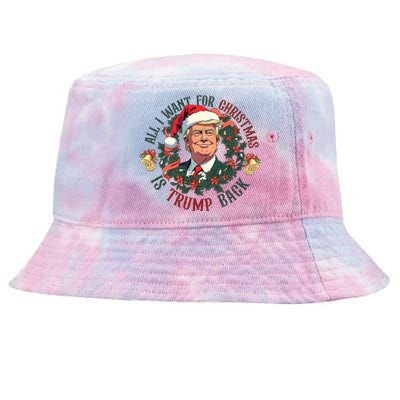 Trump 2024 ILl Be Home For Christmas Tie-Dyed Bucket Hat