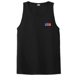 Trump 24 Jersey Style Front Pocket Logo and Back PosiCharge Competitor Tank