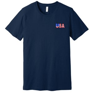 Trump 24 Jersey Style Front Pocket Logo and Back Premium T-Shirt