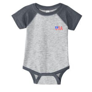 Trump 24 Jersey Style Front Pocket Logo and Back Infant Baby Jersey Bodysuit