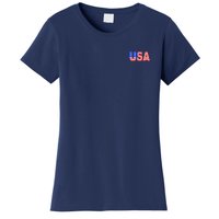 Trump 24 Jersey Style Front Pocket Logo and Back Women's T-Shirt