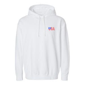 Trump 24 Jersey Style Front Pocket Logo and Back Garment-Dyed Fleece Hoodie