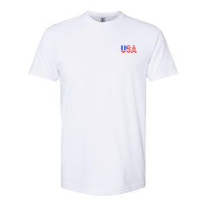 Trump 24 Jersey Style Front Pocket Logo and Back Softstyle CVC T-Shirt