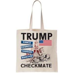 Trump 2024 Joe Manchin Kennedy Gabbard Checkmate Tote Bag