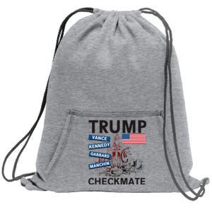 Trump 2024 Joe Manchin Kennedy Gabbard Checkmate Sweatshirt Cinch Pack Bag