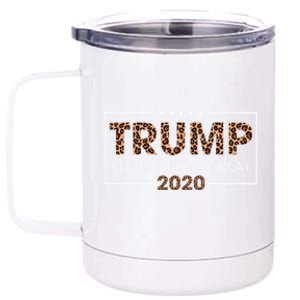 Trump 2020 Keep America Great Leopard Print Gift Gift 12 oz Stainless Steel Tumbler Cup