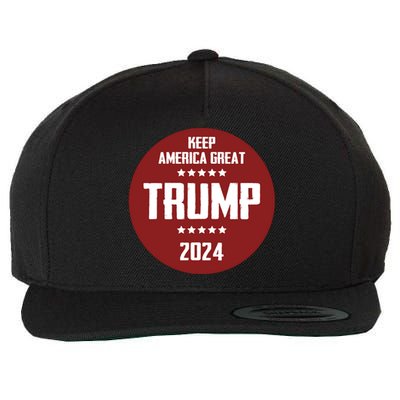 Trump 2024 | Keep America Great Wool Snapback Cap