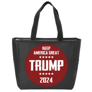 Trump 2024 | Keep America Great Zip Tote Bag