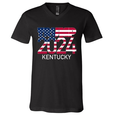 Trump 2024 Kentucky V-Neck T-Shirt