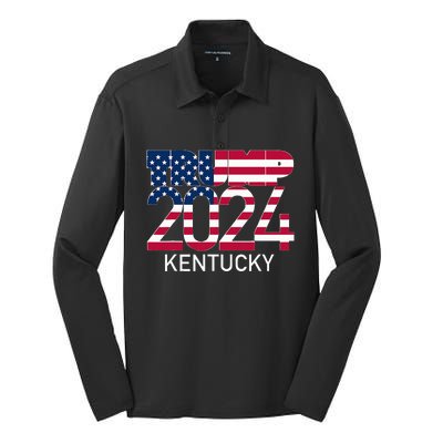 Trump 2024 Kentucky Silk Touch Performance Long Sleeve Polo