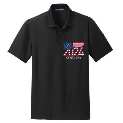 Trump 2024 Kentucky Dry Zone Grid Polo