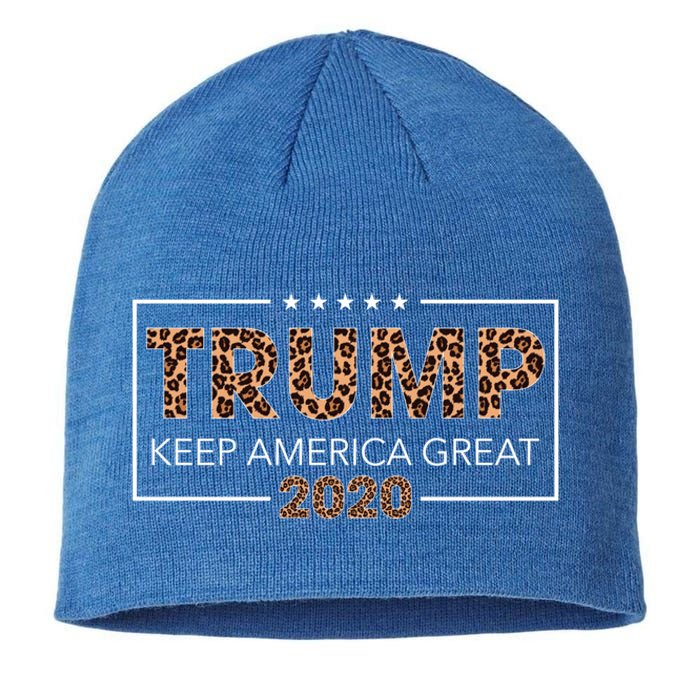 Trump 2020 Keep America Great Leopard Print Gift Gift Sustainable Beanie