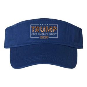 Trump 2020 Keep America Great Leopard Print Gift Gift Valucap Bio-Washed Visor