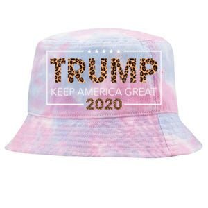 Trump 2020 Keep America Great Leopard Print Gift Gift Tie-Dyed Bucket Hat