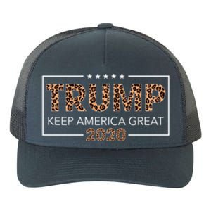 Trump 2020 Keep America Great Leopard Print Gift Gift Yupoong Adult 5-Panel Trucker Hat