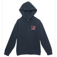 Trump 2024 Keep America Great Usa Flag Front And Back Urban Pullover Hoodie