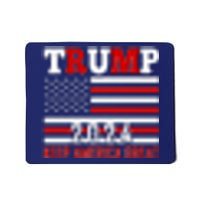 Trump 2024 Keep America Great Usa Flag Front And Back Mousepad