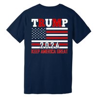 Trump 2024 Keep America Great Usa Flag Front And Back Premium T-Shirt