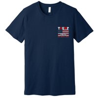 Trump 2024 Keep America Great Usa Flag Front And Back Premium T-Shirt