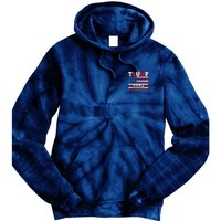 Trump 2024 Keep America Great Usa Flag Front And Back Tie Dye Hoodie