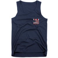 Trump 2024 Keep America Great Usa Flag Front And Back Tank Top