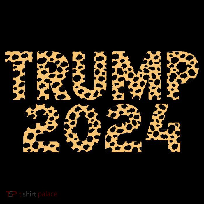 Trump 2024 Leopard Design Wool Snapback Cap