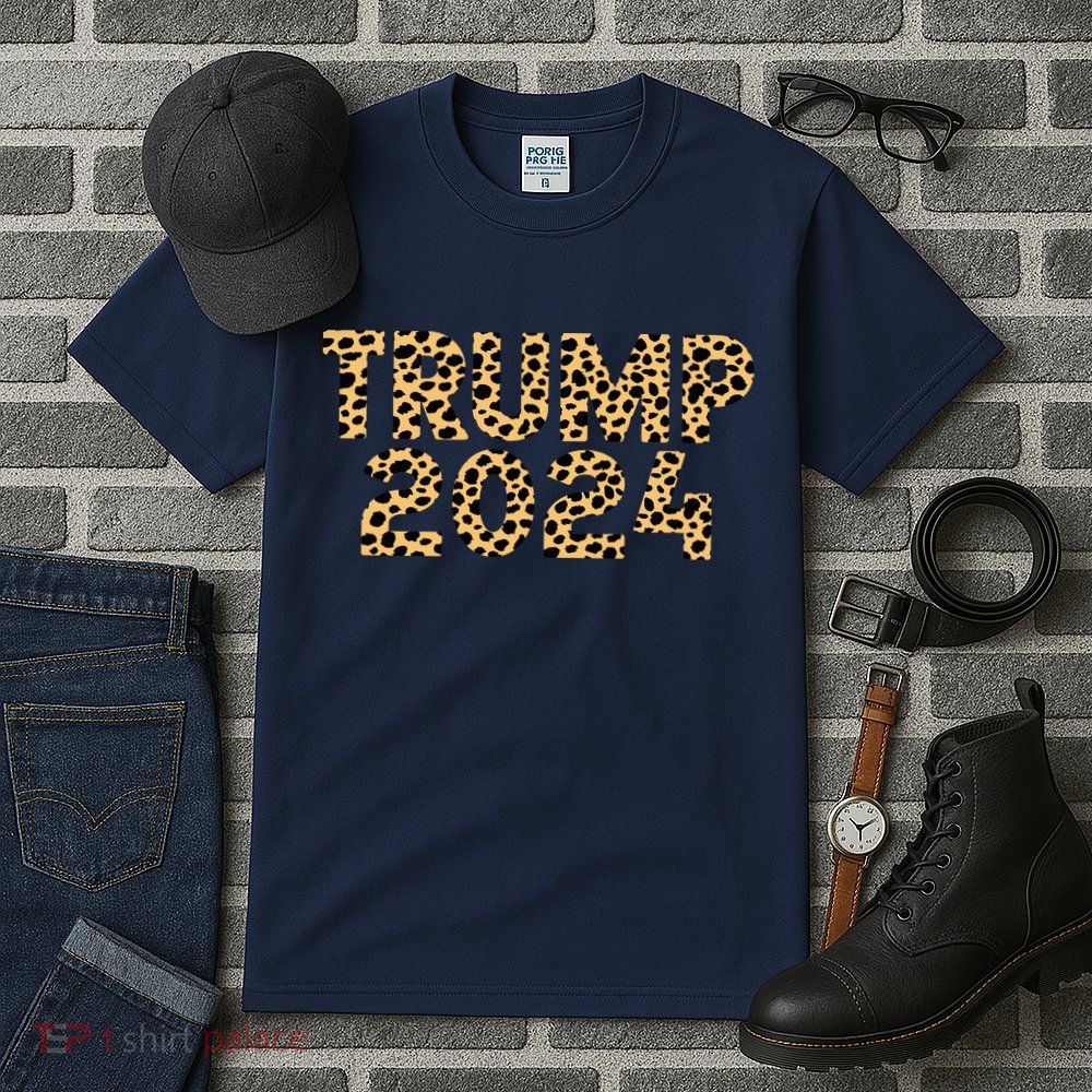 Trump 2024 Leopard Design Tall T-Shirt
