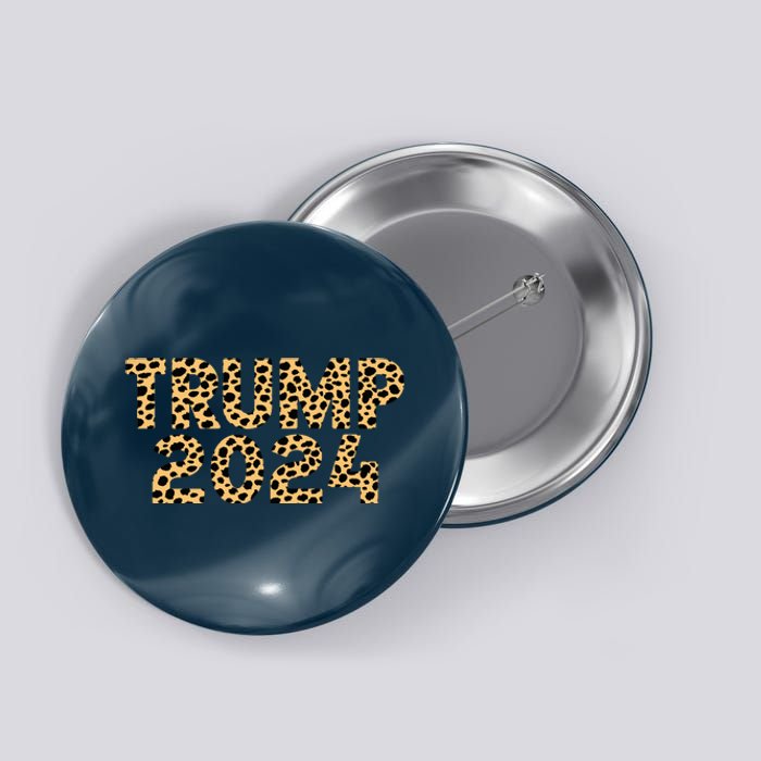 Trump 2024 Leopard Design Button