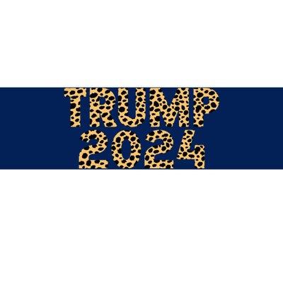 Trump 2024 Leopard Design Bumper Sticker