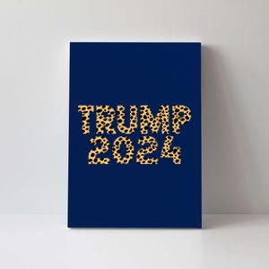 Trump 2024 Leopard Design Canvas